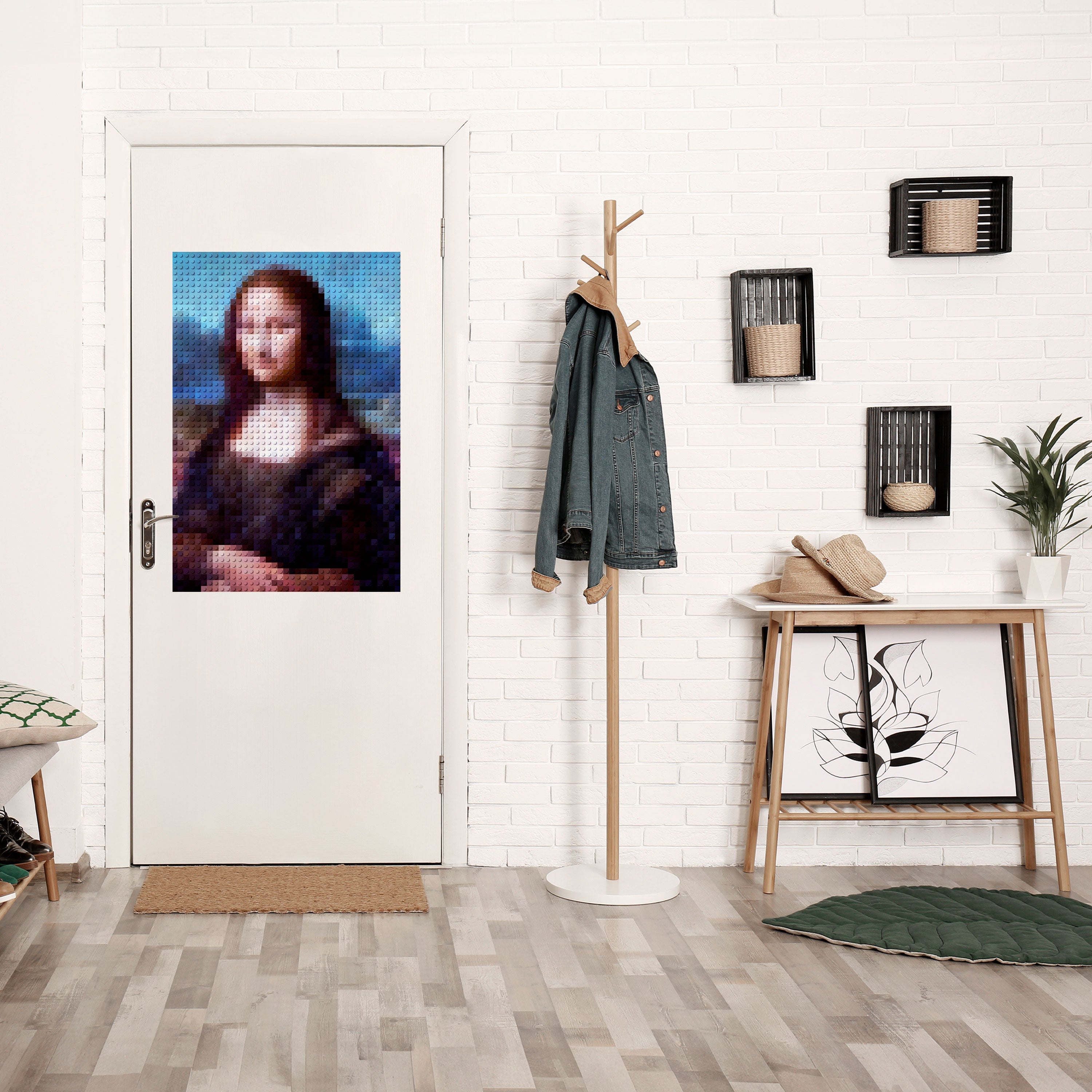 KONSTRUKTIVE KUNST Vertikales Poster zum Abziehen und Aufkleben