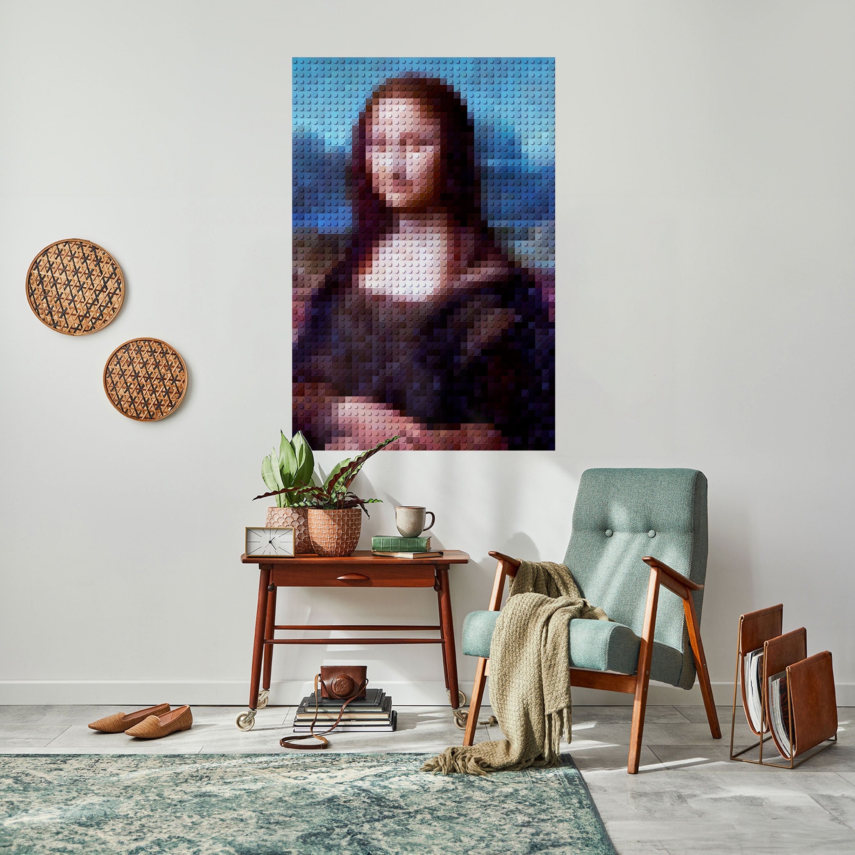 KONSTRUKTIVE KUNST Vertikales Poster zum Abziehen und Aufkleben