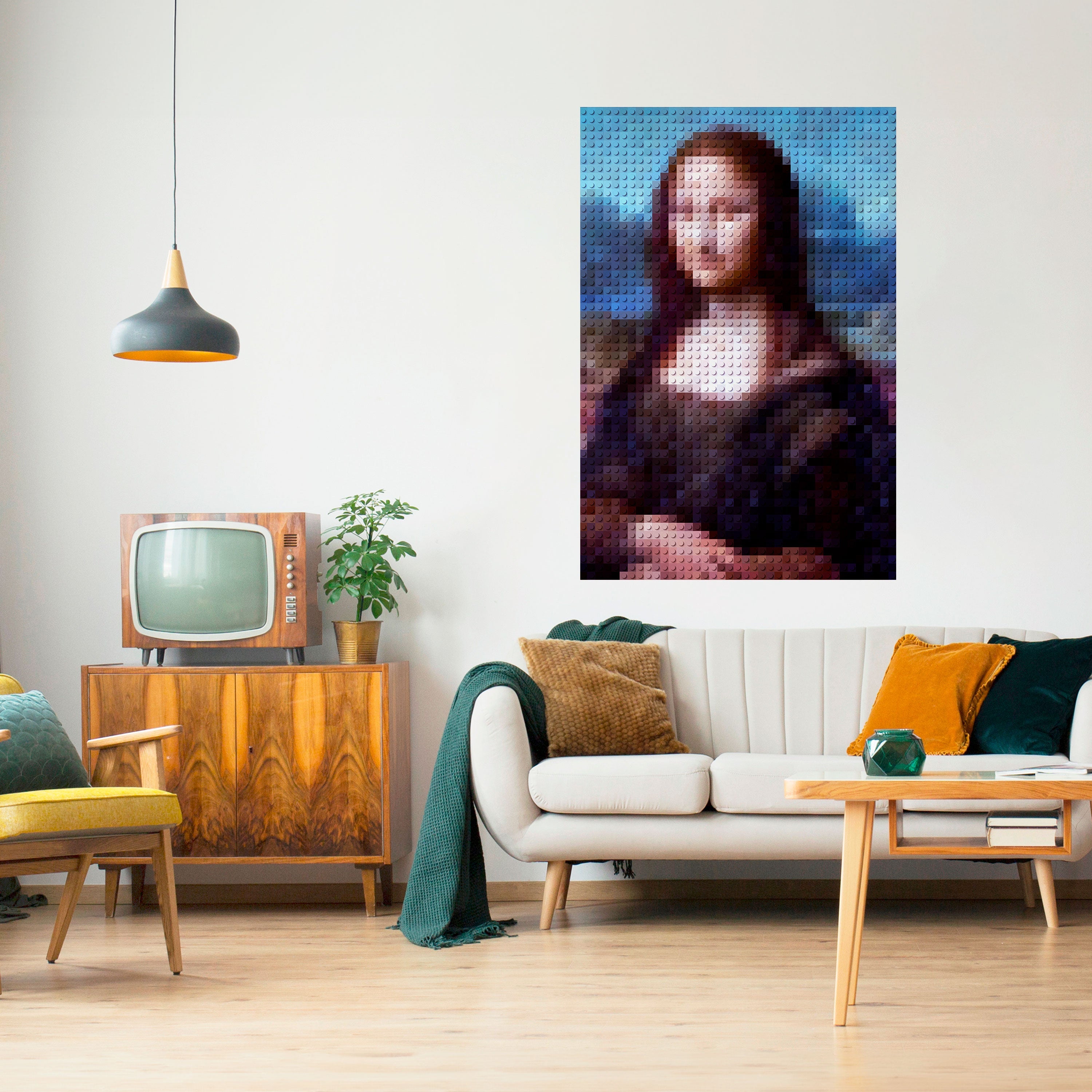 KONSTRUKTIVE KUNST Vertikales Poster zum Abziehen und Aufkleben