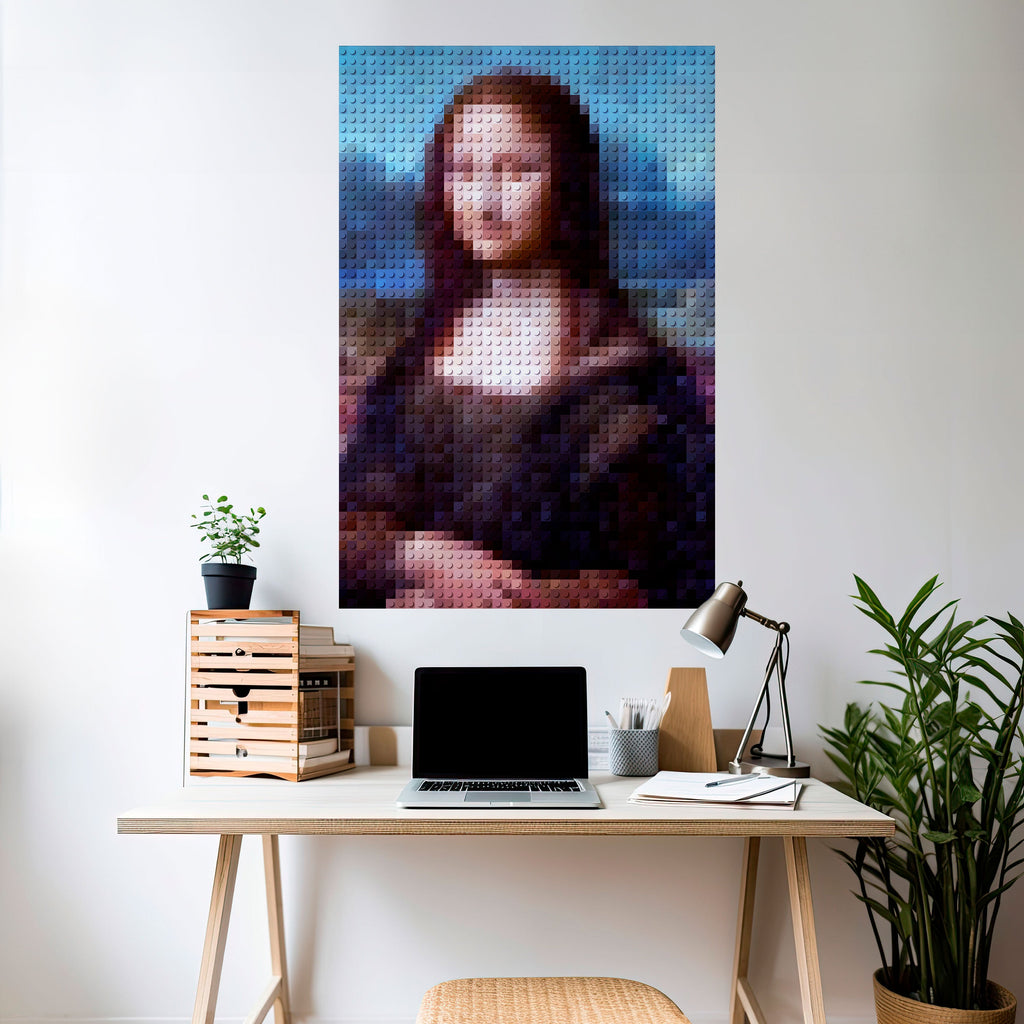 KONSTRUKTIVE KUNST Vertikales Poster zum Abziehen und Aufkleben