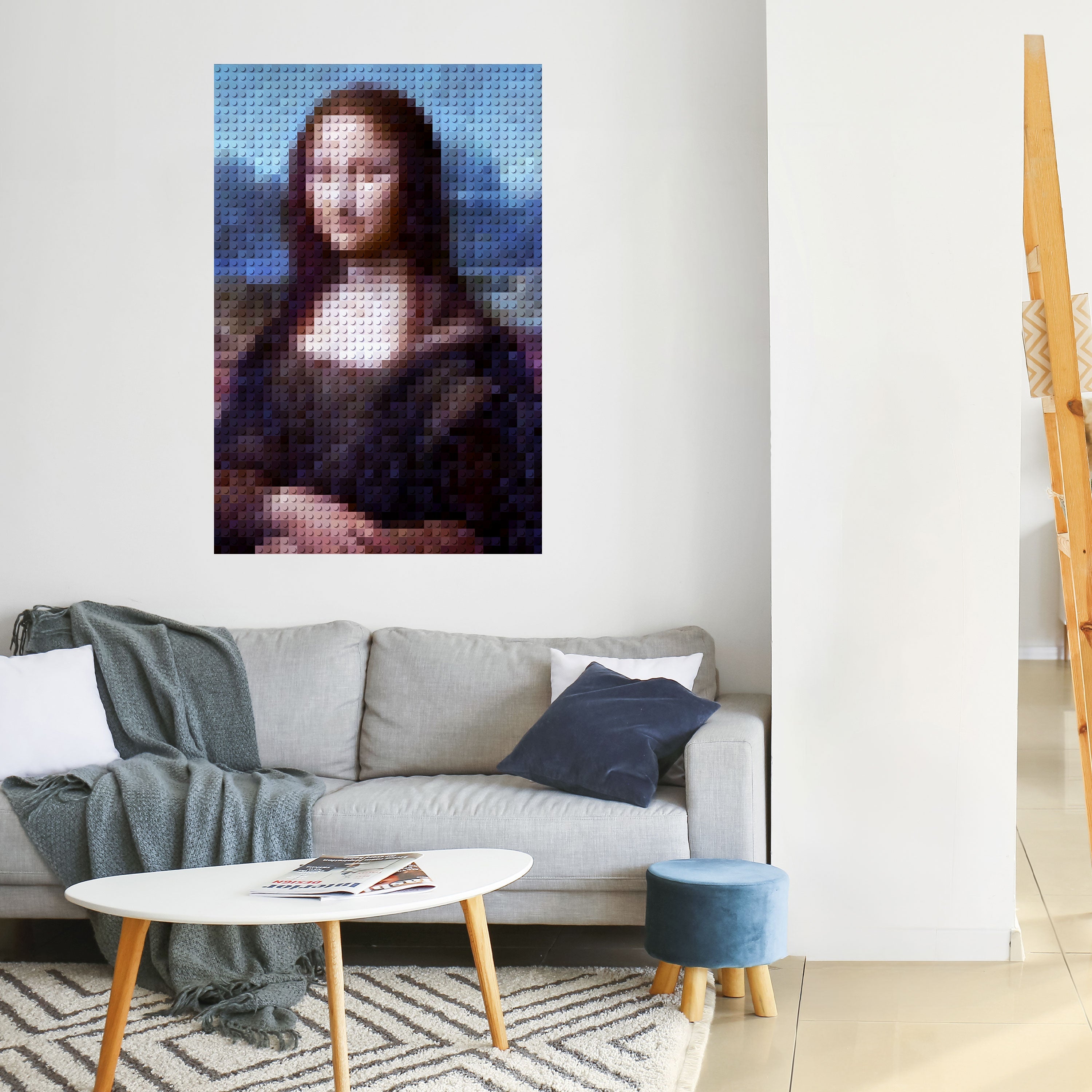 KONSTRUKTIVE KUNST Vertikales Poster zum Abziehen und Aufkleben