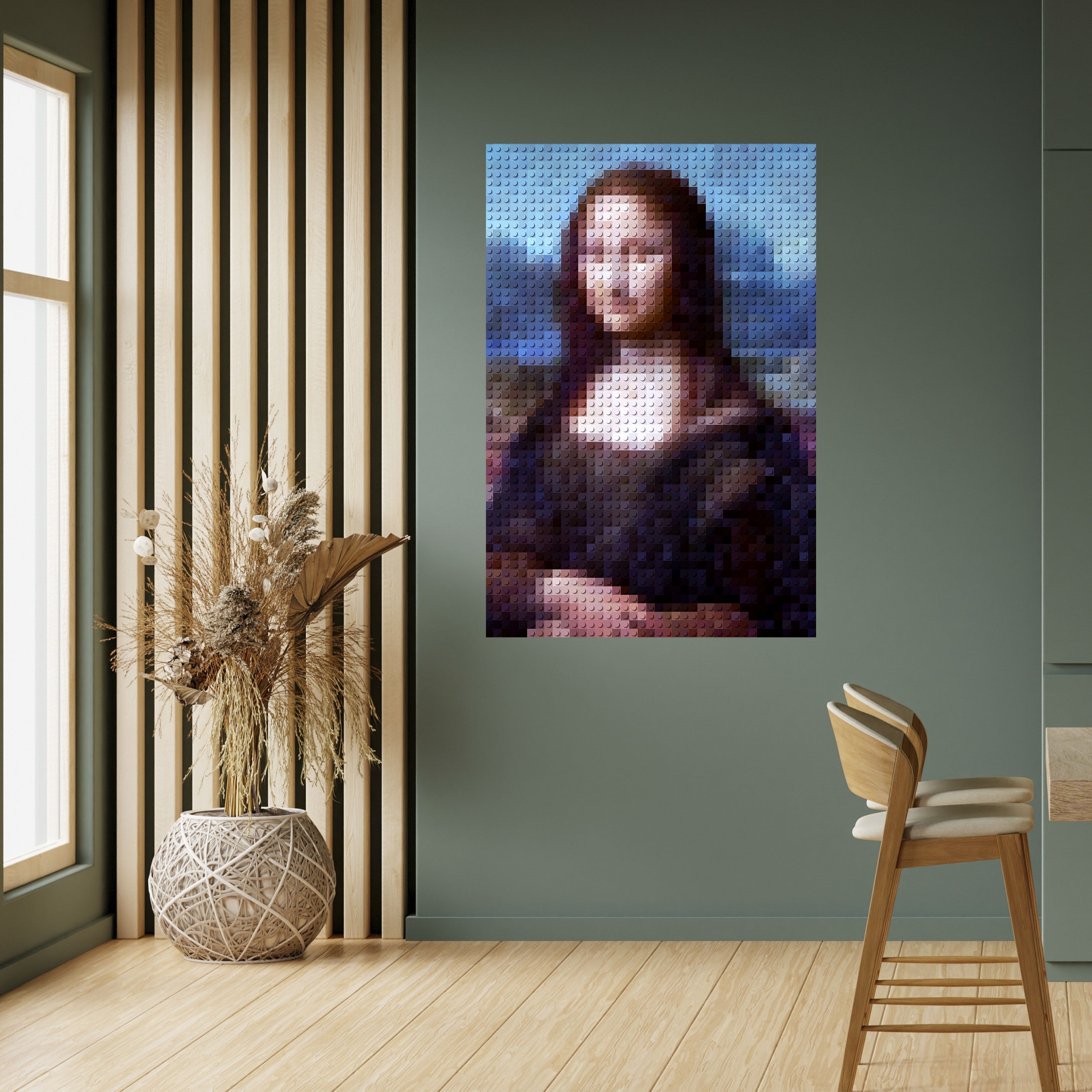 KONSTRUKTIVE KUNST Vertikales Poster zum Abziehen und Aufkleben