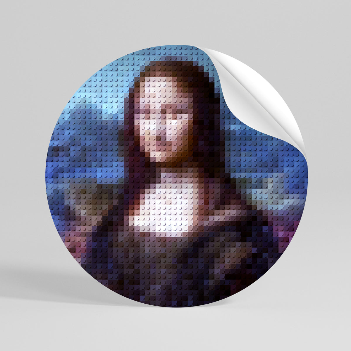 CONSTRUCTIVE ART Runder Wandsticker zum Abziehen und Aufkleben