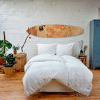 WOMAN, CAT AND EXTRA BROWN Deko-Surfboard