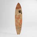 WOMAN, CAT AND EXTRA BROWN Deko-Surfboard