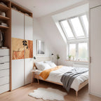 WOMAN, CAT AND EXTRA BROWN Selbstklebendes Horizontal-Poster