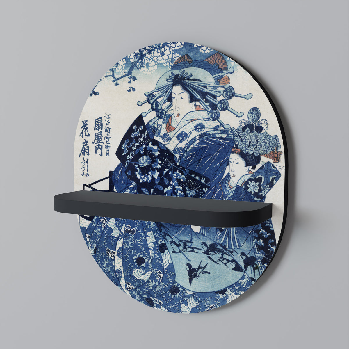 JAPANESE WOMAN Dekoratives Wandregal