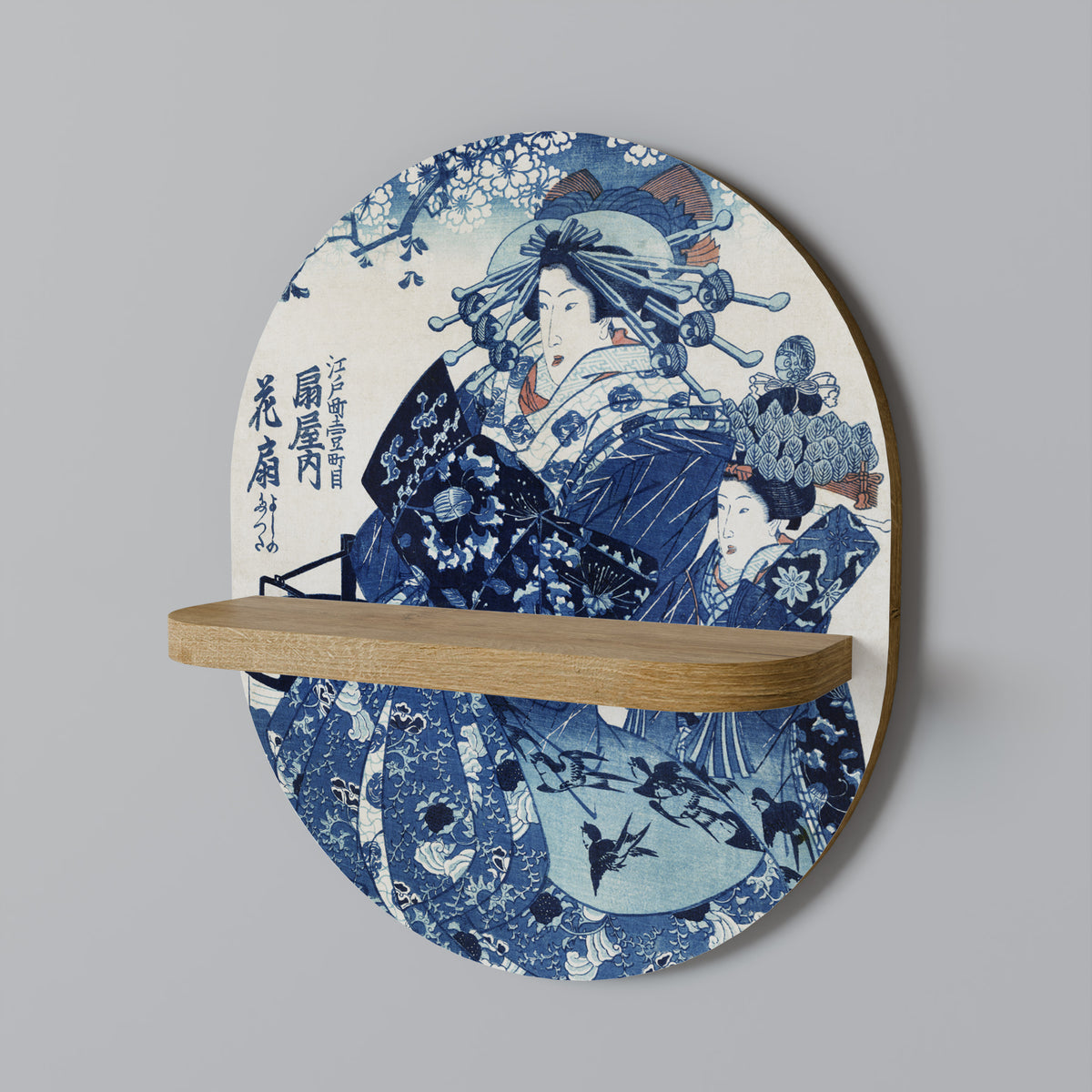 JAPANESE WOMAN Dekoratives Wandregal