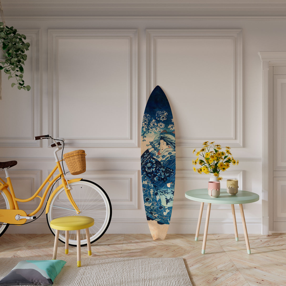 JAPANESE WOMAN Deko-Surfboard