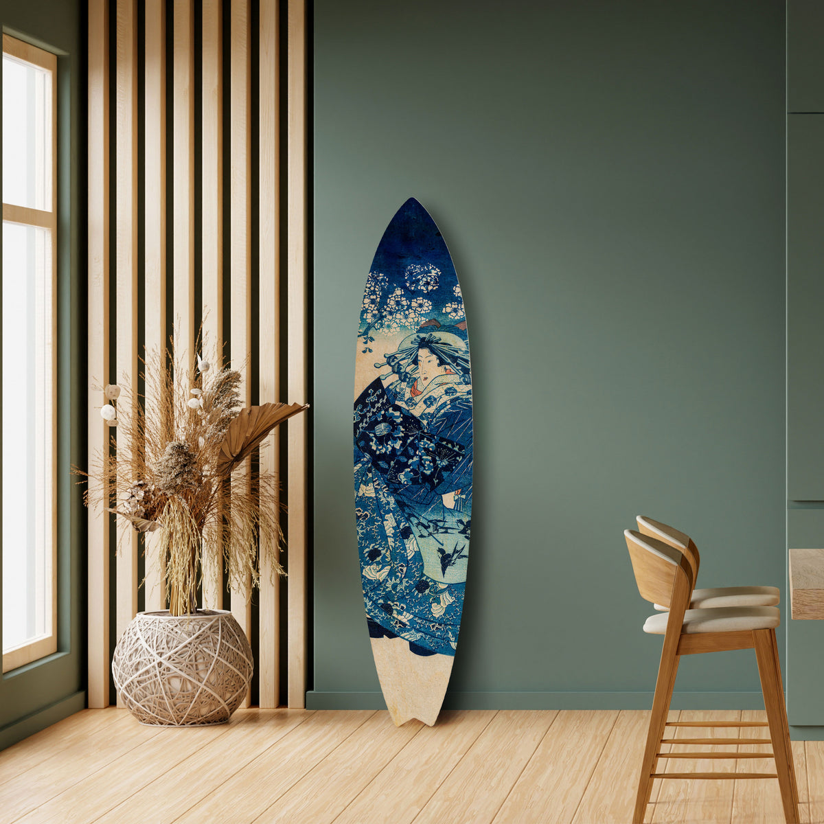 JAPANESE WOMAN Deko-Surfboard