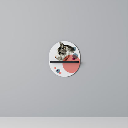 BUBBLE CAT SKETCH Dekoratives Wandregal