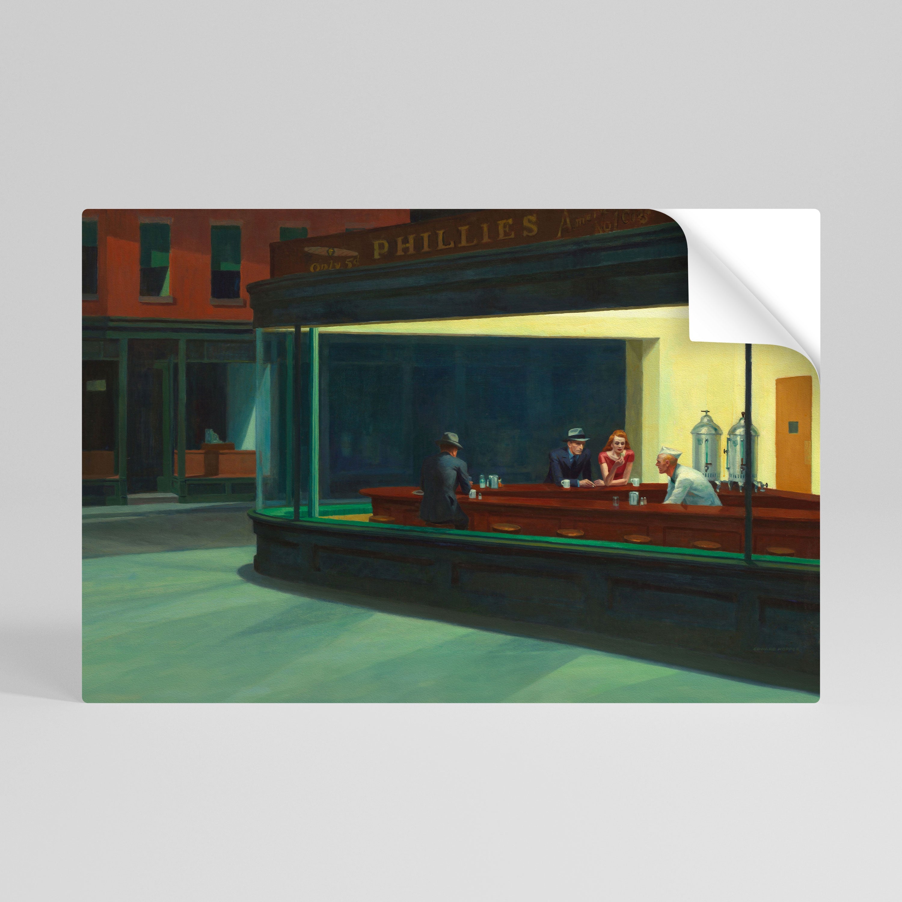 SERENE EVENING CHAT Selbstklebendes Horizontal-Poster