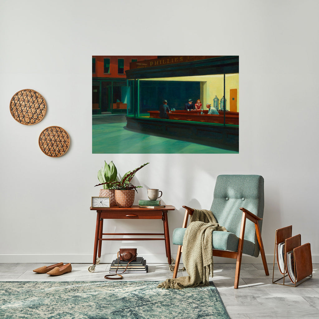 SERENE EVENING CHAT Selbstklebendes Horizontal-Poster