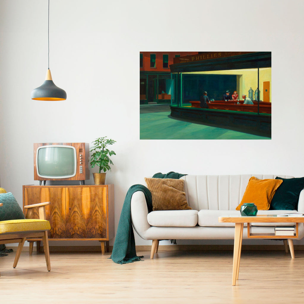 SERENE EVENING CHAT Selbstklebendes Horizontal-Poster