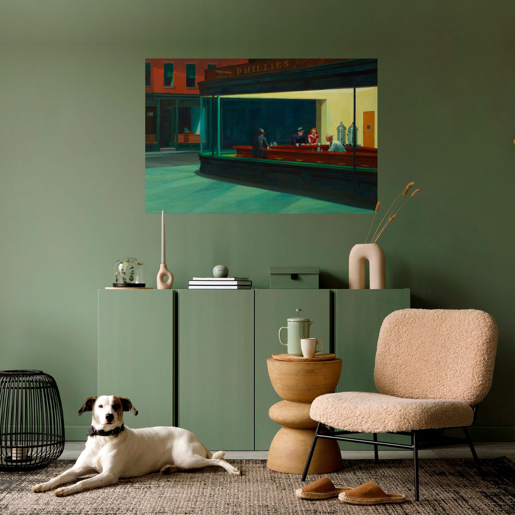 SERENE EVENING CHAT Selbstklebendes Horizontal-Poster