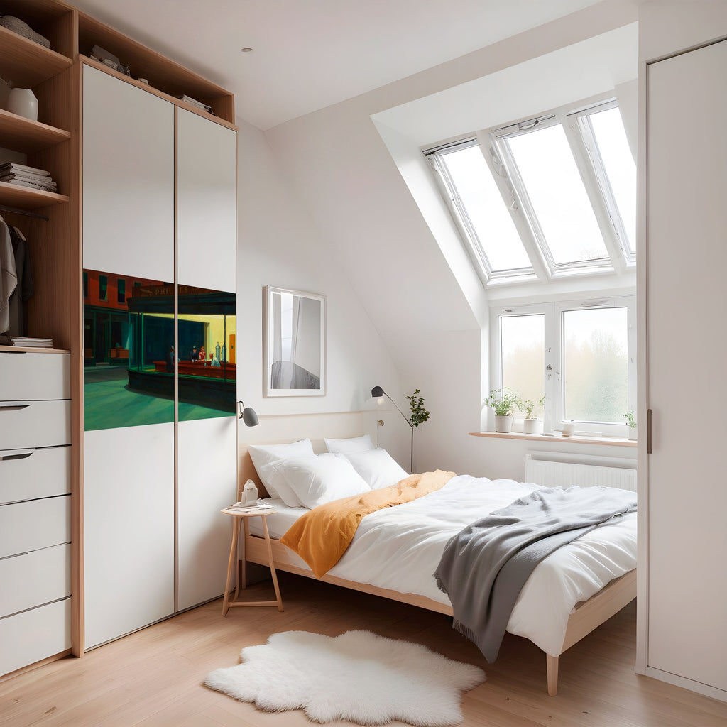 SERENE EVENING CHAT Selbstklebendes Horizontal-Poster