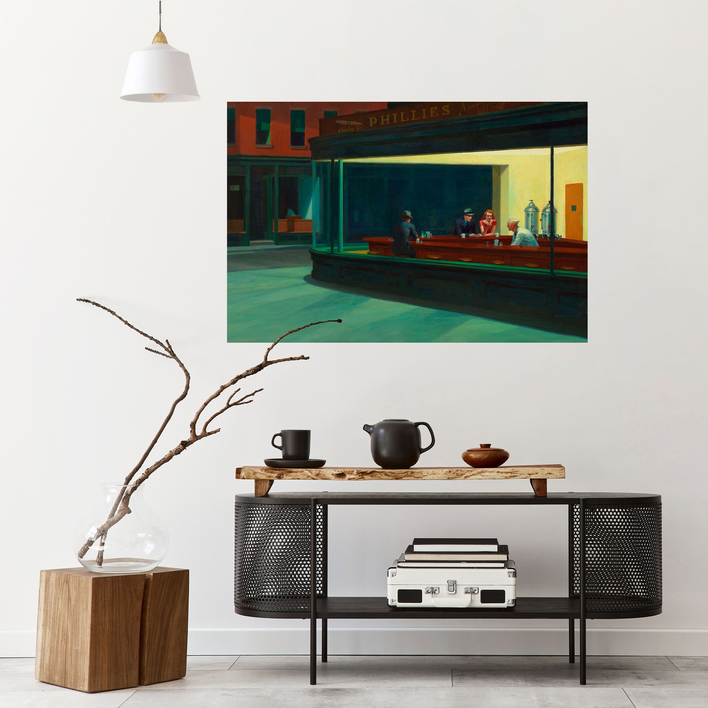 SERENE EVENING CHAT Selbstklebendes Horizontal-Poster