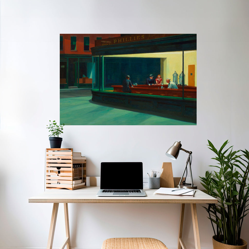 SERENE EVENING CHAT Selbstklebendes Horizontal-Poster