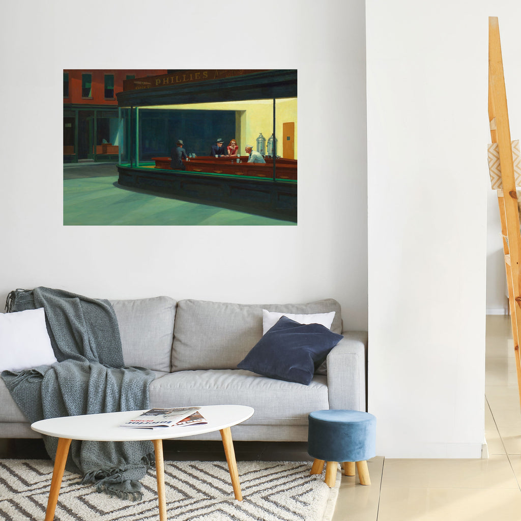 SERENE EVENING CHAT Selbstklebendes Horizontal-Poster