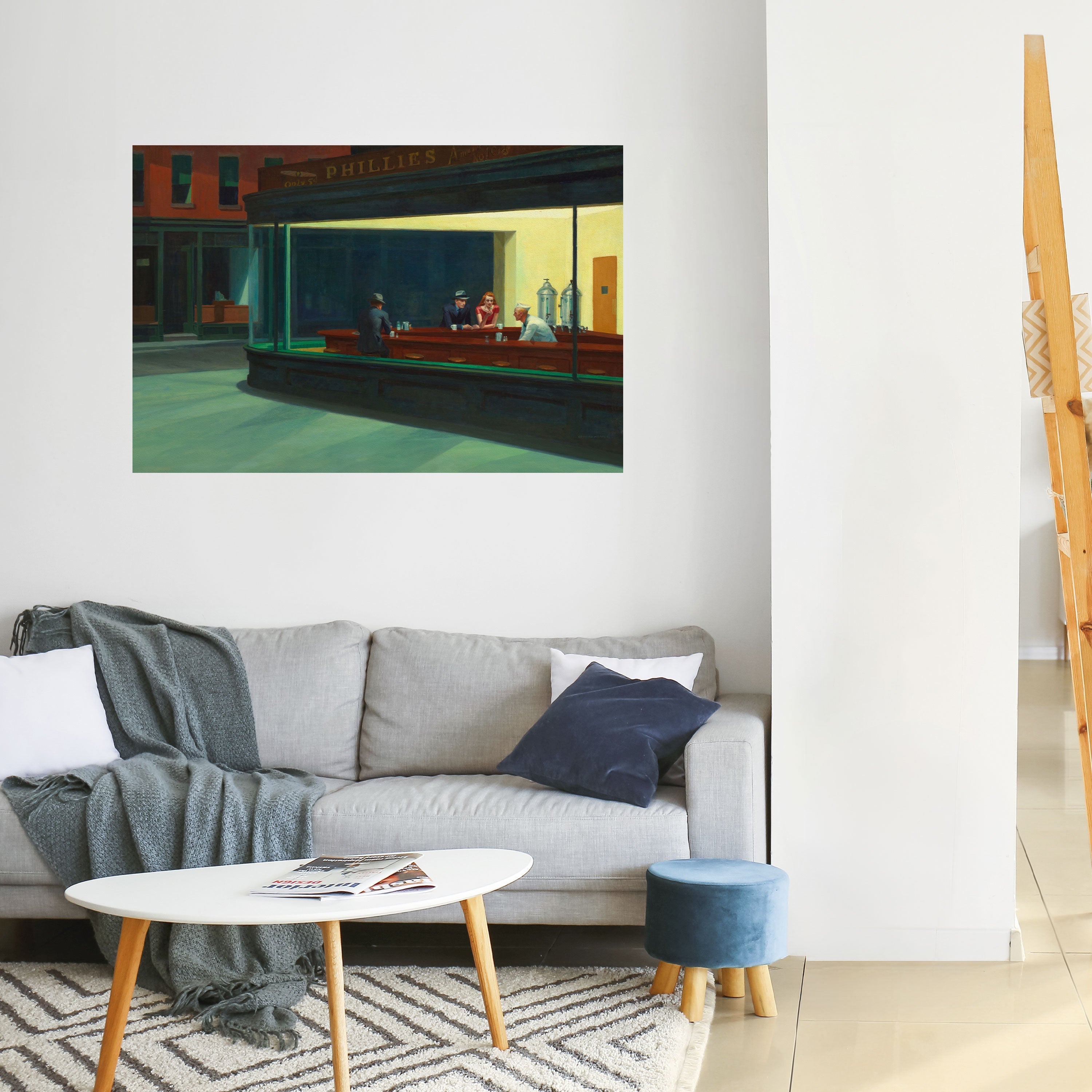 SERENE EVENING CHAT Selbstklebendes Horizontal-Poster