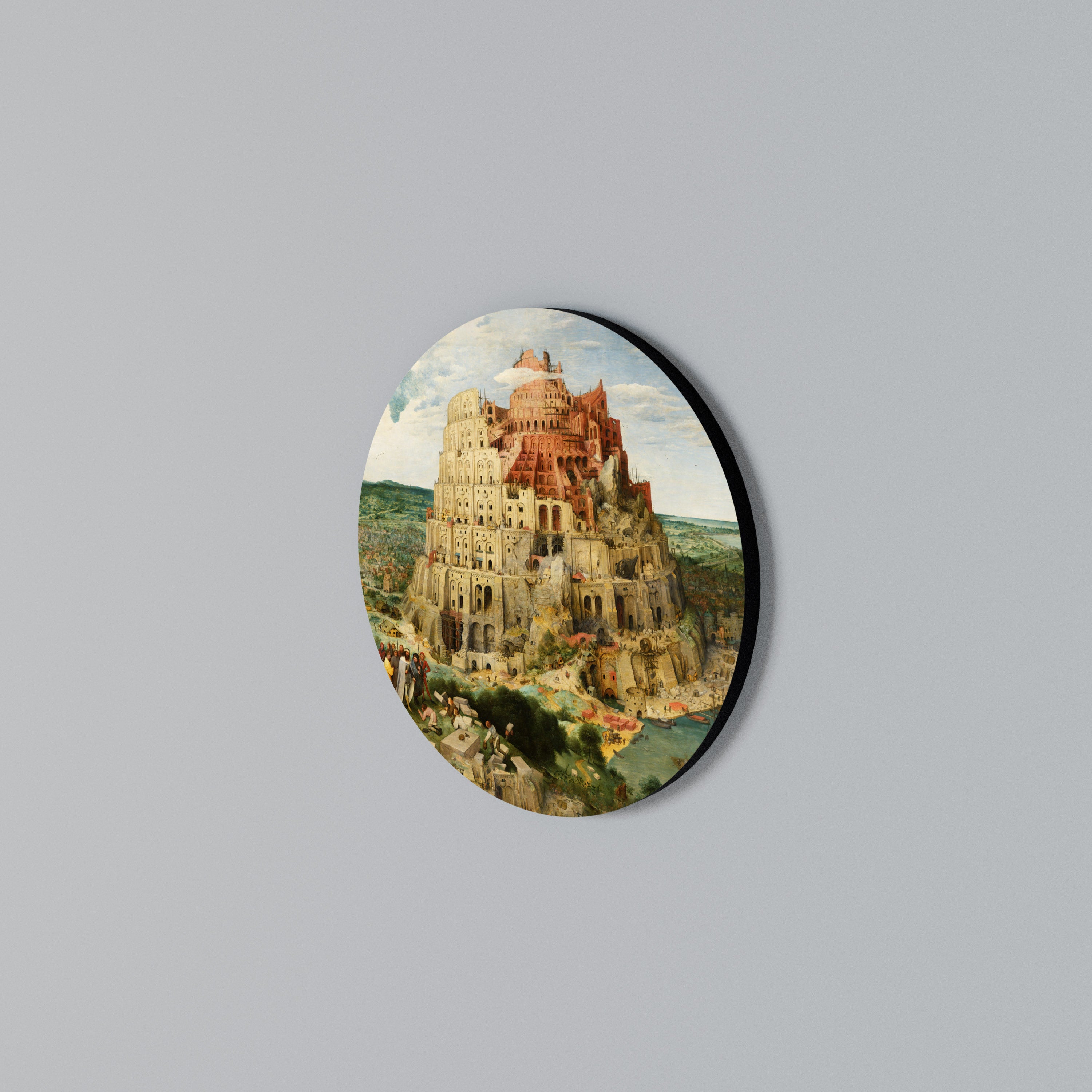 ECHOES OF AMBITION Round Wall Art