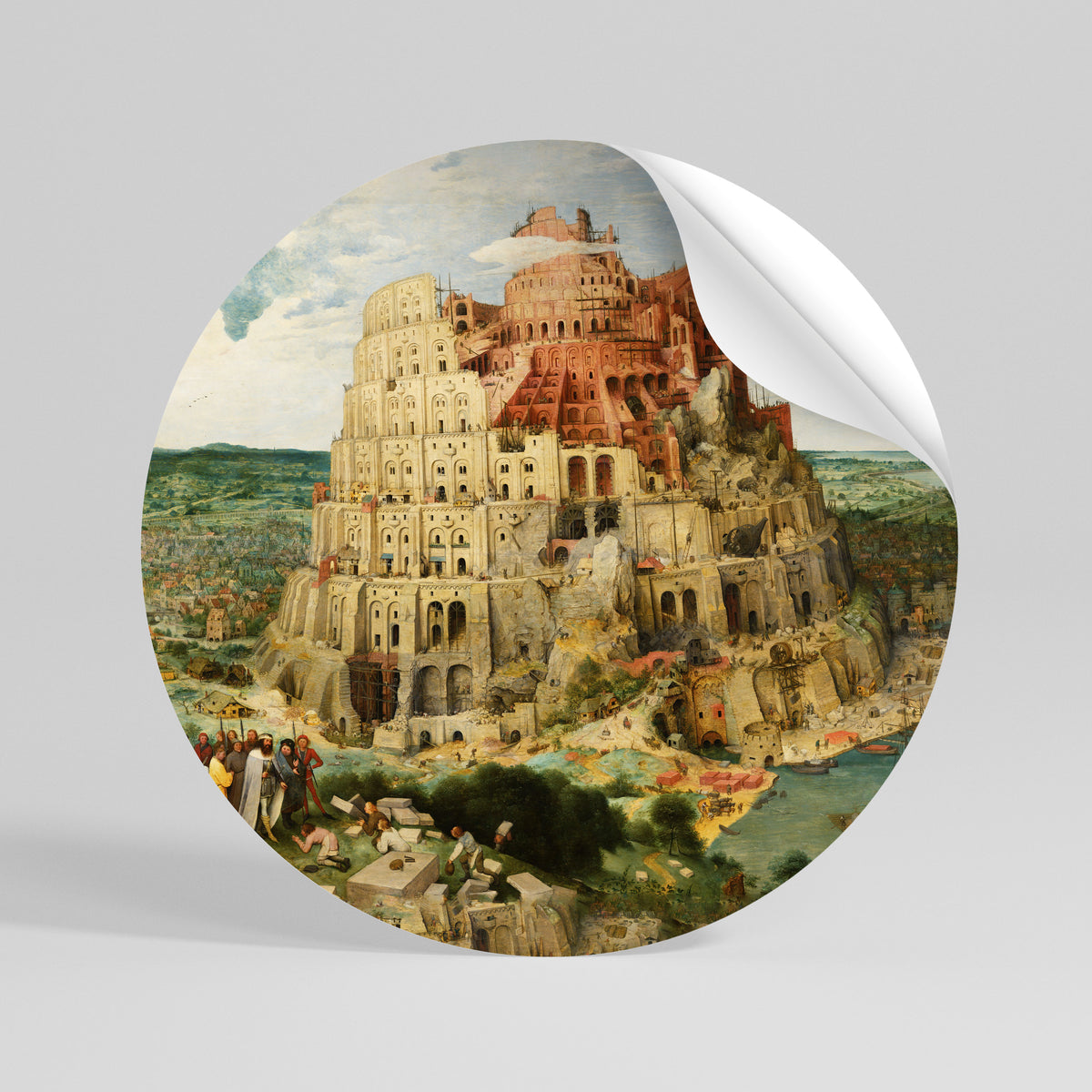 ECHOES OF AMBITION Runder Wandsticker zum Abziehen und Aufkleben