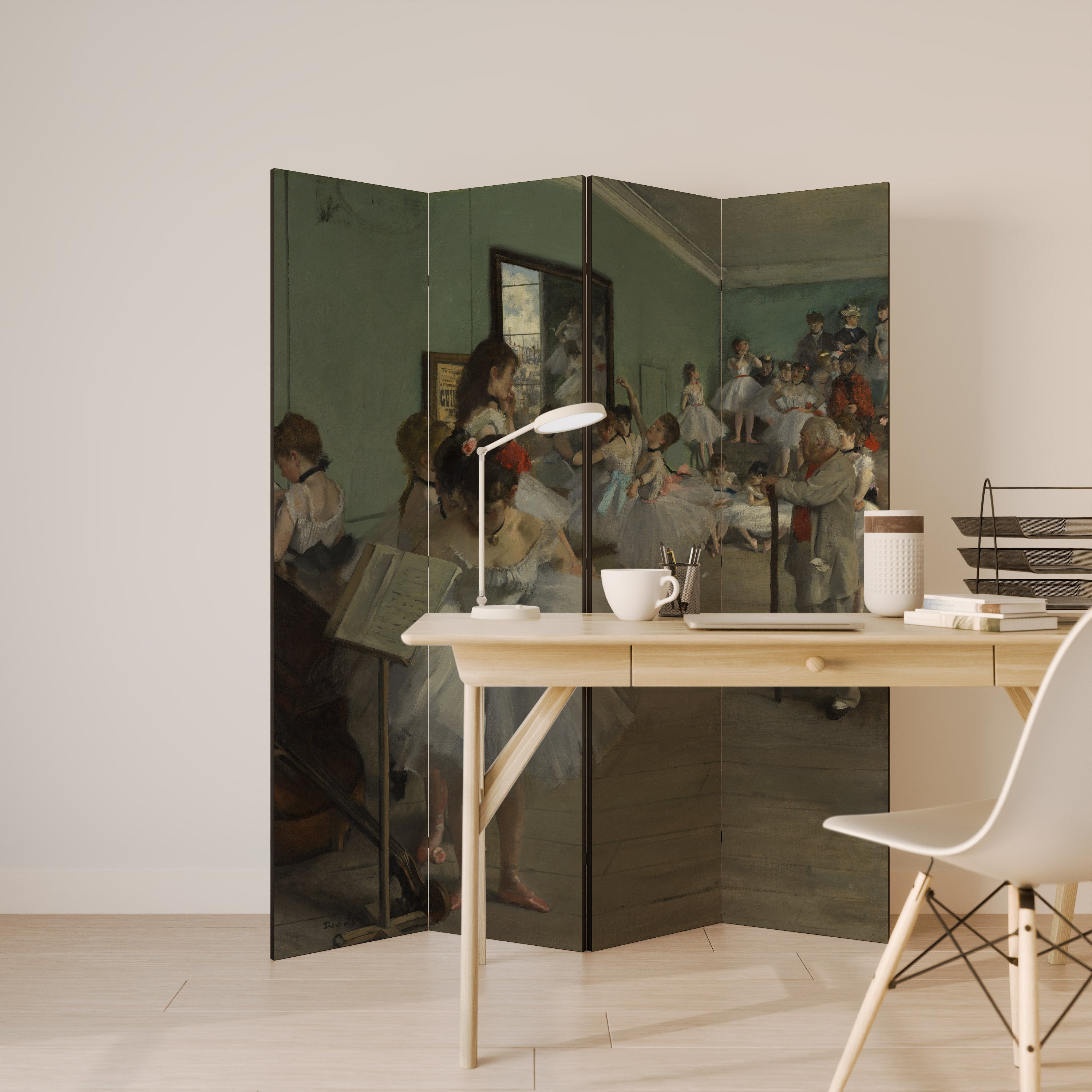 THE DANCE CLASS 4-Panel Room Divider