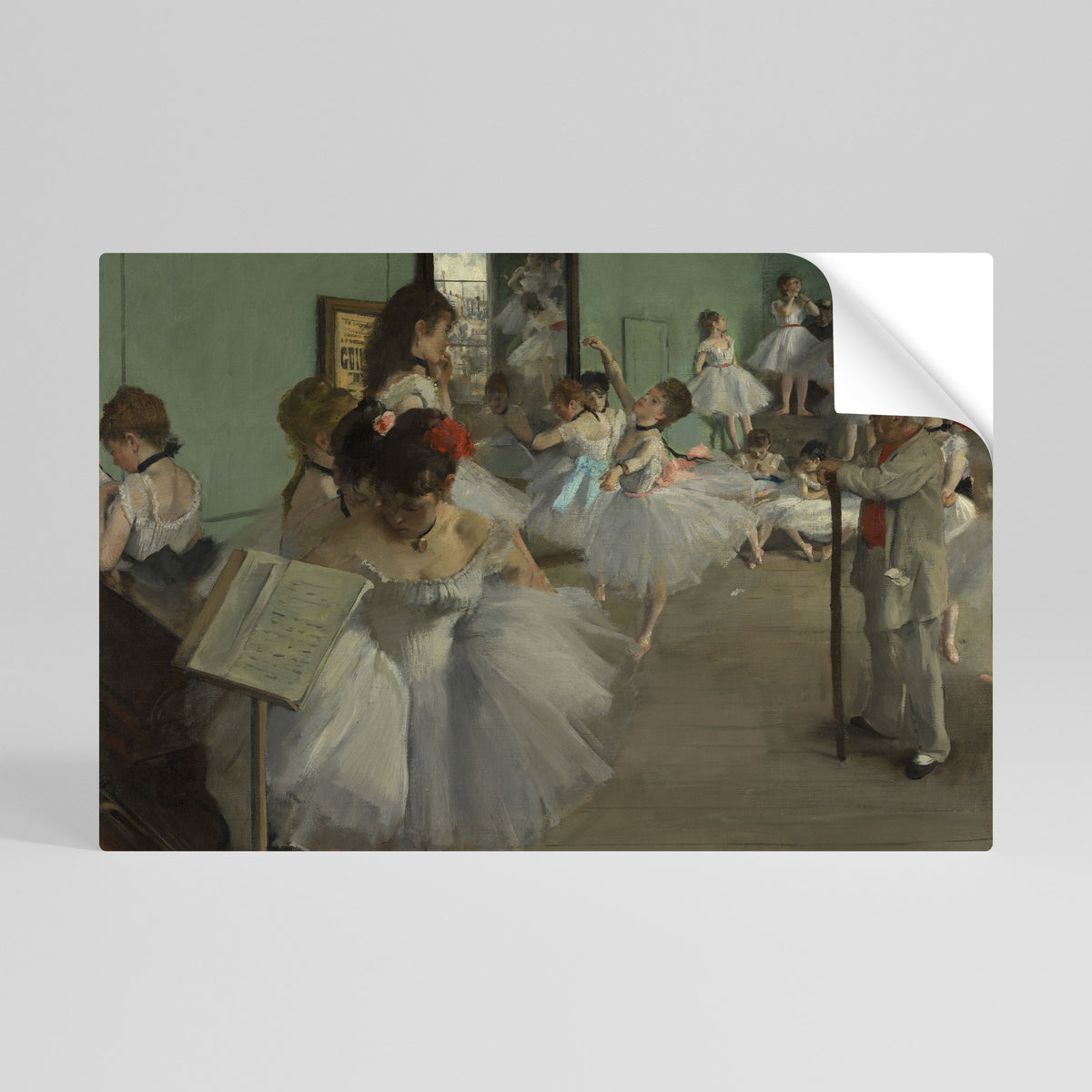 THE DANCE CLASS Selbstklebendes Horizontal-Poster