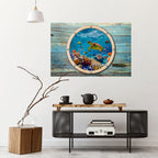 AQUA ADVENTURE Selbstklebendes Horizontal-Poster