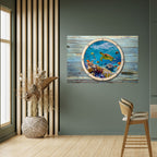 AQUA ADVENTURE Selbstklebendes Horizontal-Poster