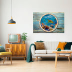 AQUA ADVENTURE Selbstklebendes Horizontal-Poster