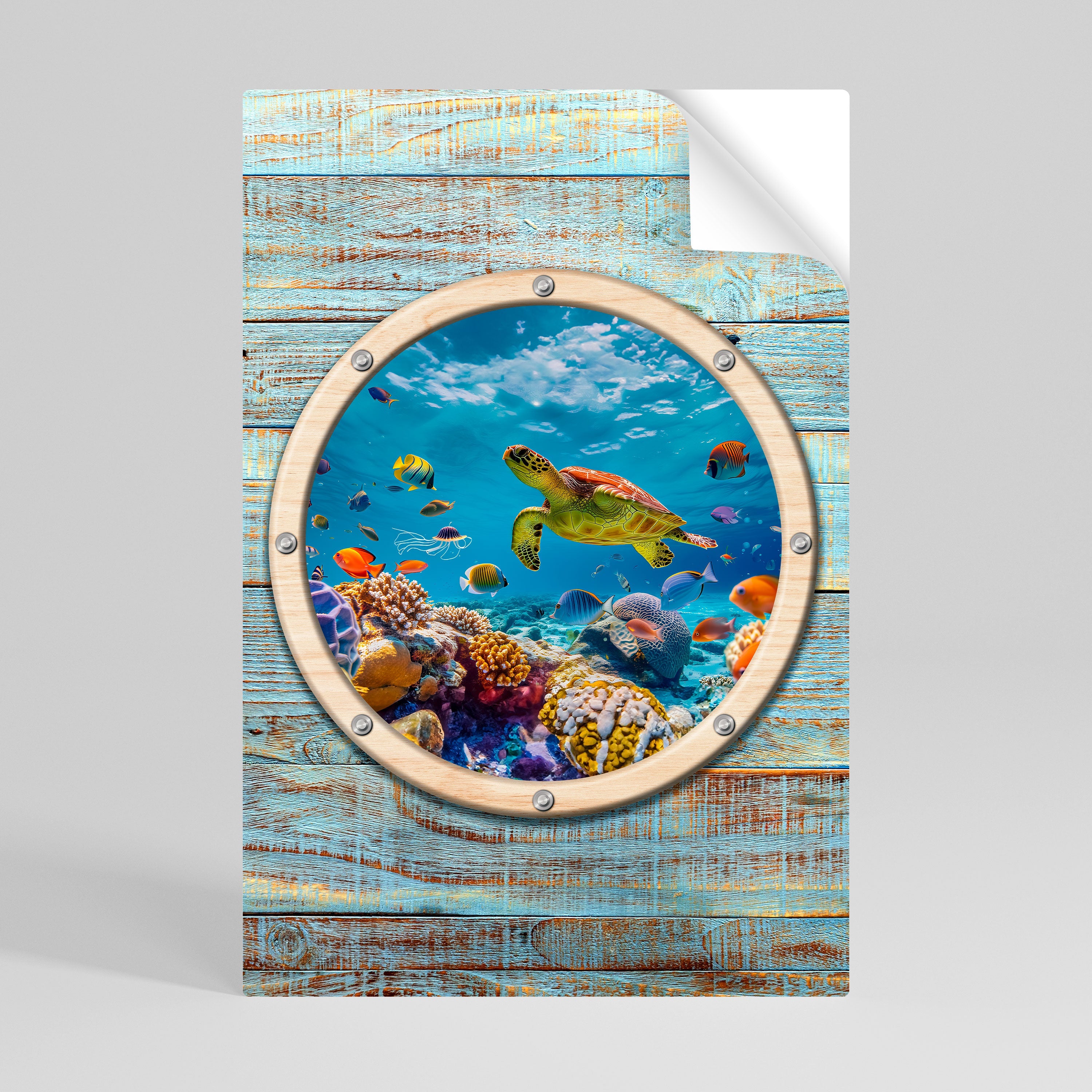 AQUA ADVENTURE Vertikales Poster zum Abziehen und Aufkleben