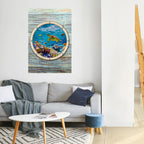 AQUA ADVENTURE Selbstklebendes Poster - Hochformat