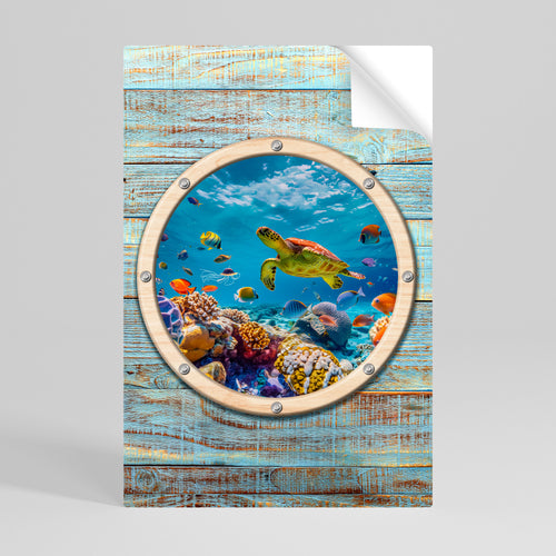AQUA ADVENTURE Selbstklebendes Poster - Hochformat