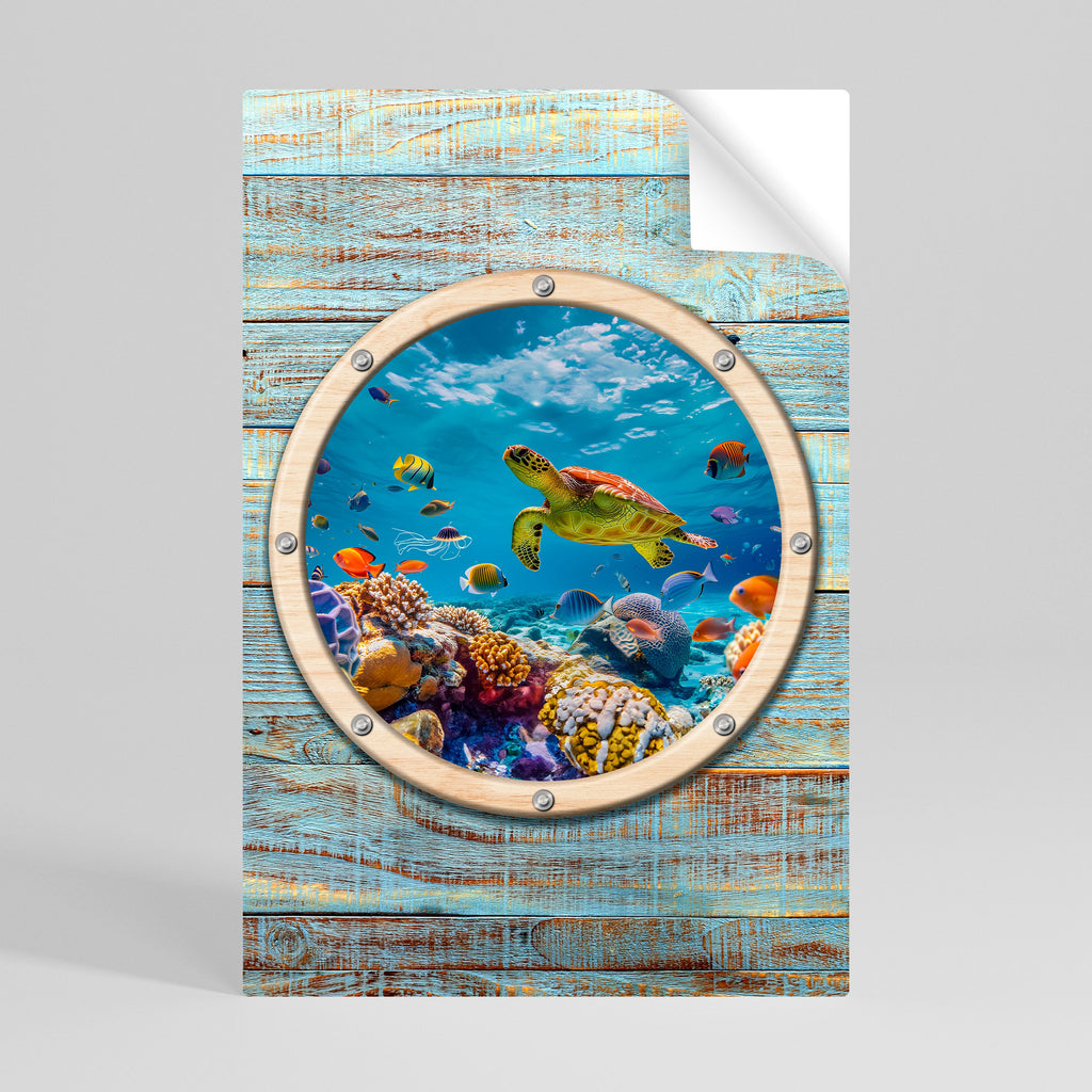 AQUA ADVENTURE Vertikales Poster zum Abziehen und Aufkleben