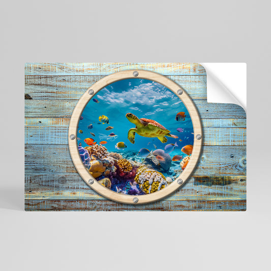 AQUA ADVENTURE Selbstklebendes Horizontal-Poster