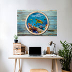 AQUA ADVENTURE Selbstklebendes Horizontal-Poster