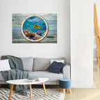 AQUA ADVENTURE Selbstklebendes Horizontal-Poster