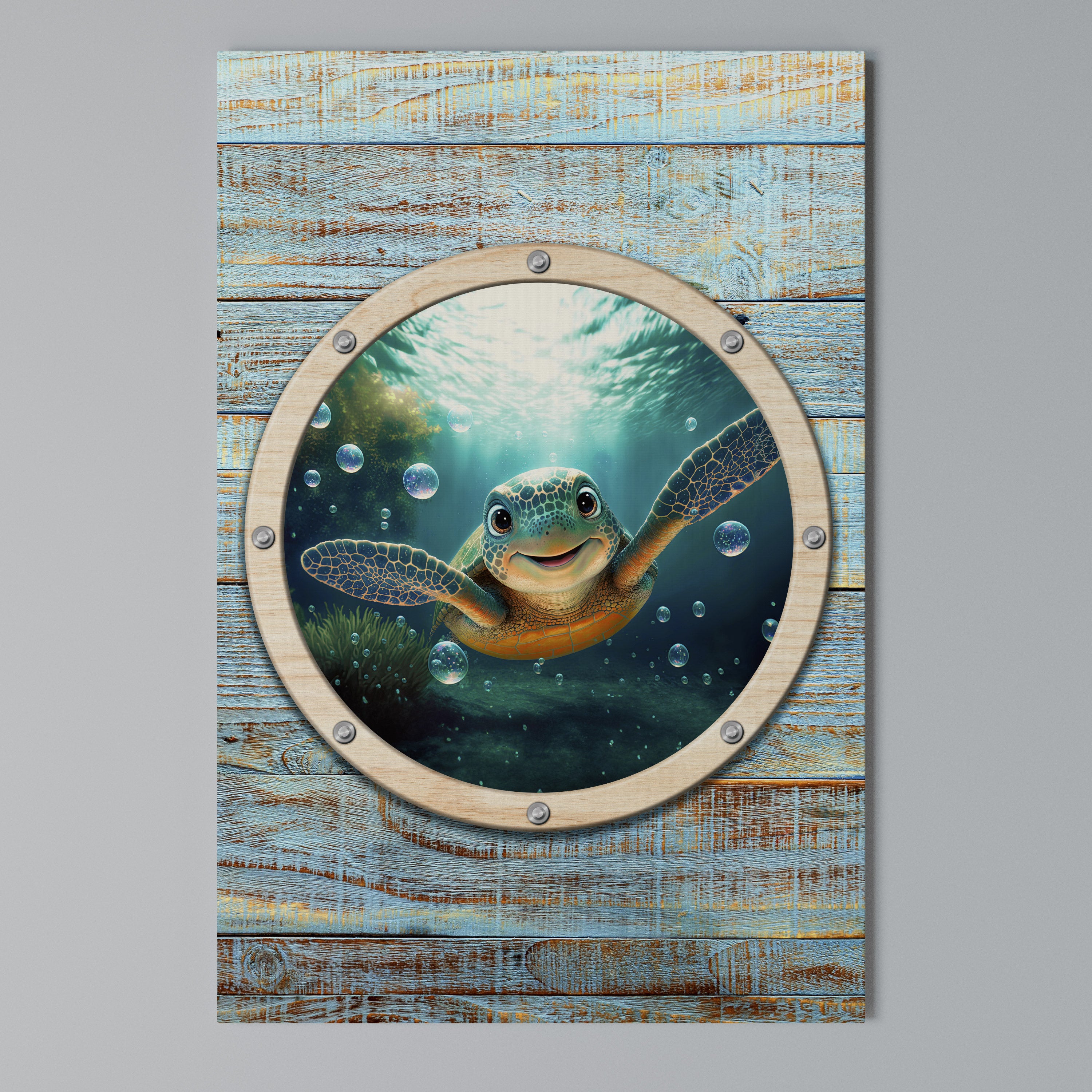 SEASIDE JOY Vertical Canvas Print