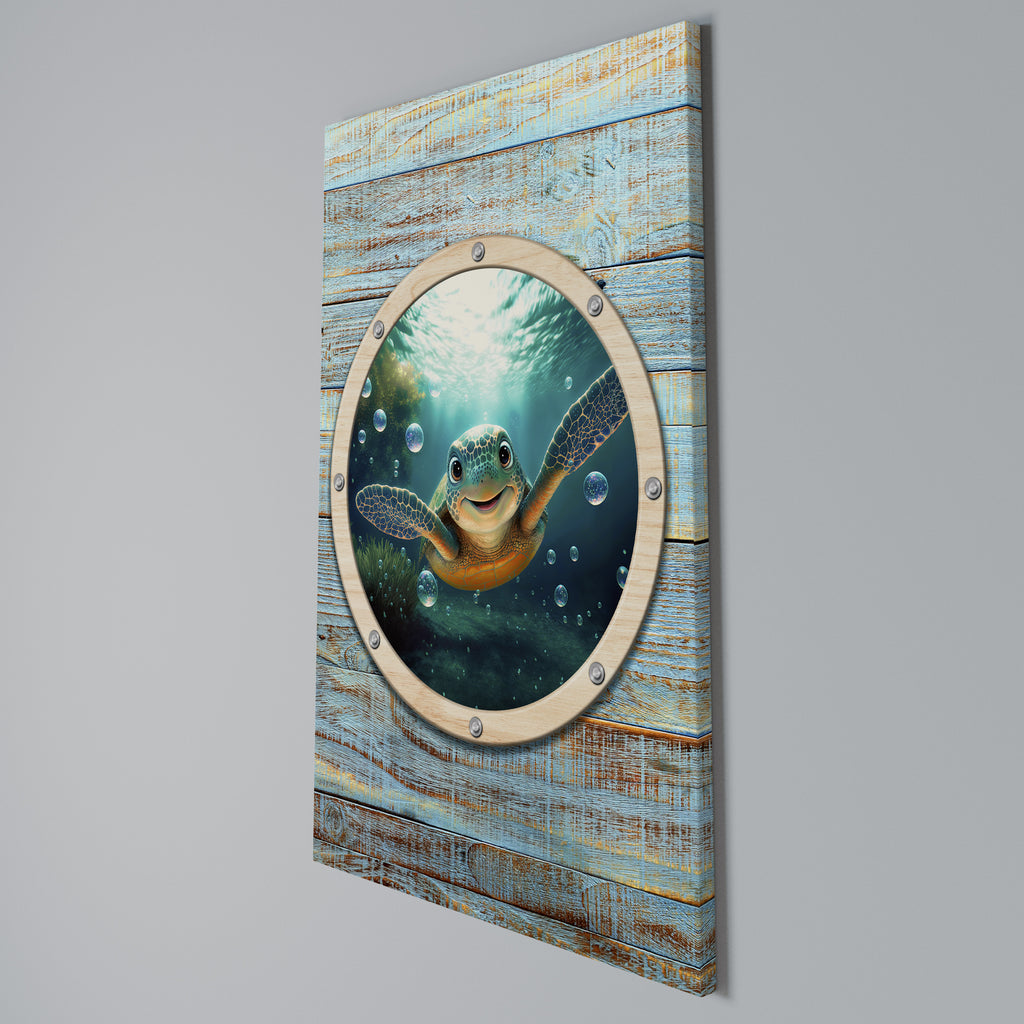 SEASIDE JOY Vertical Canvas Print