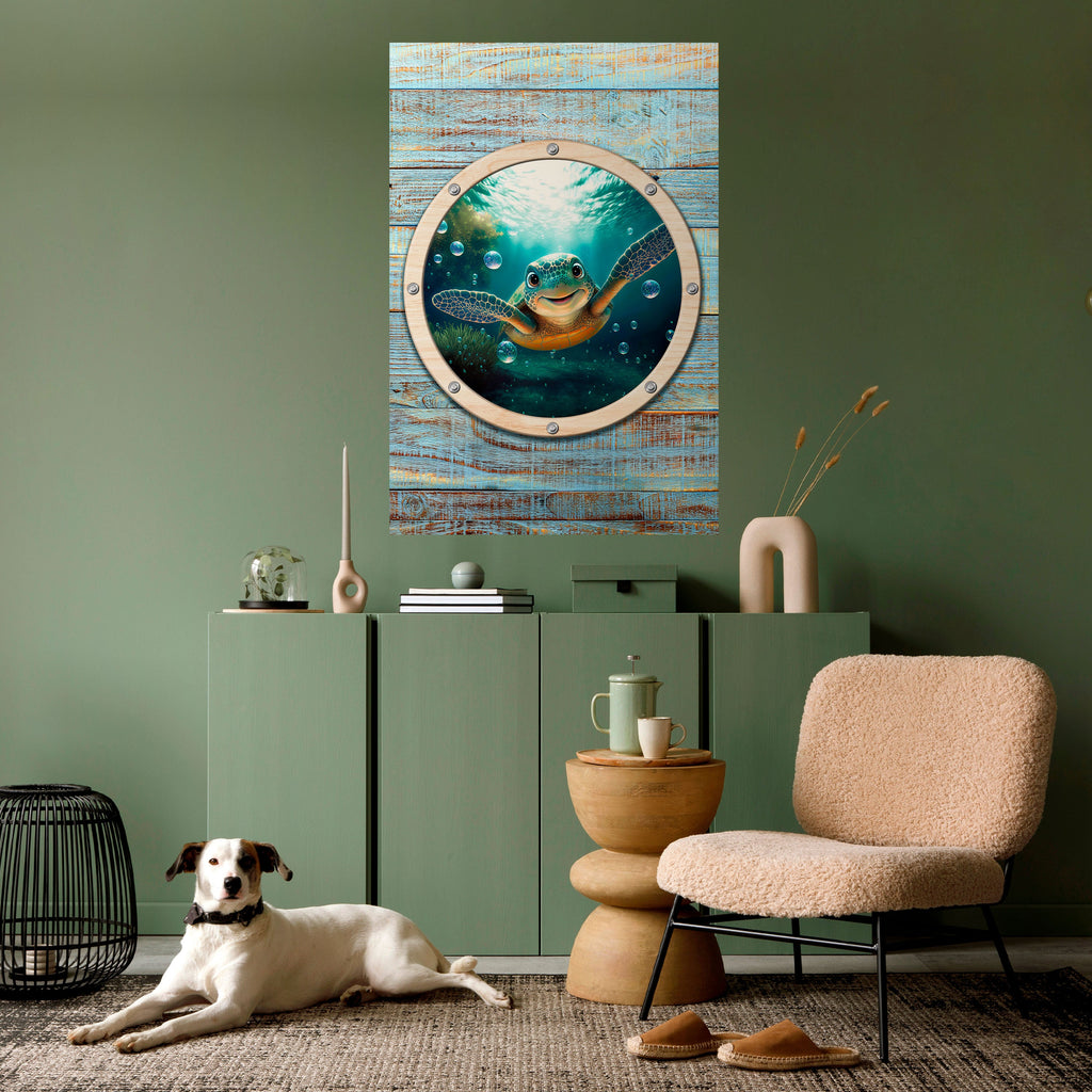 SEASIDE JOY Vertikales Poster zum Abziehen und Aufkleben