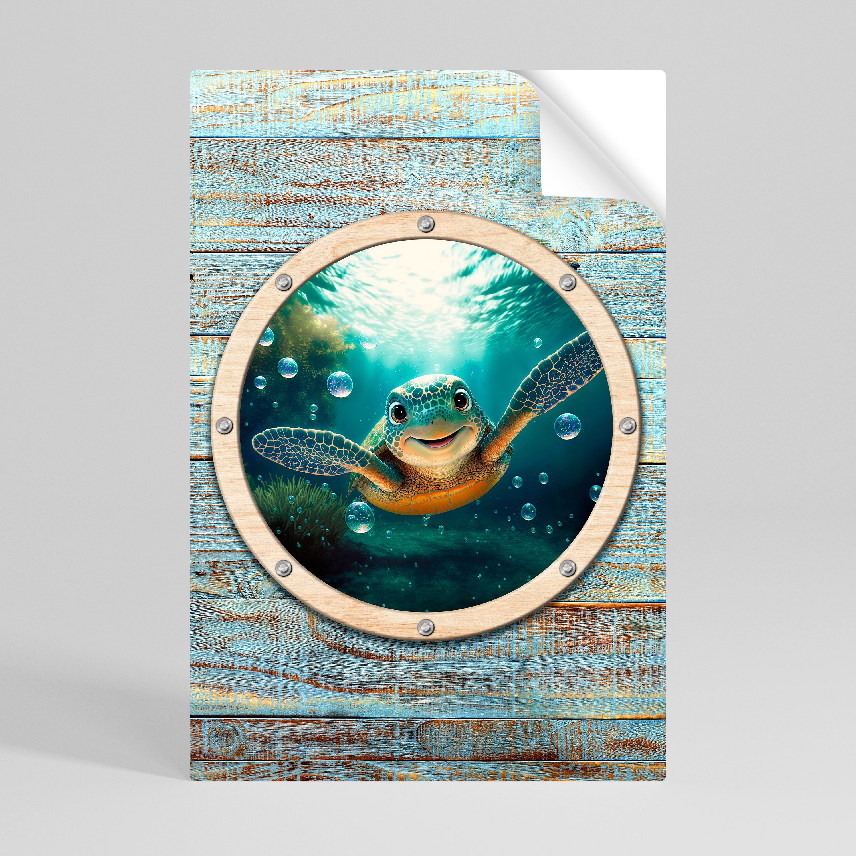 SEASIDE JOY Vertikales Poster zum Abziehen und Aufkleben