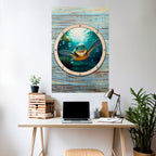 SEASIDE JOY Selbstklebendes Poster - Hochformat