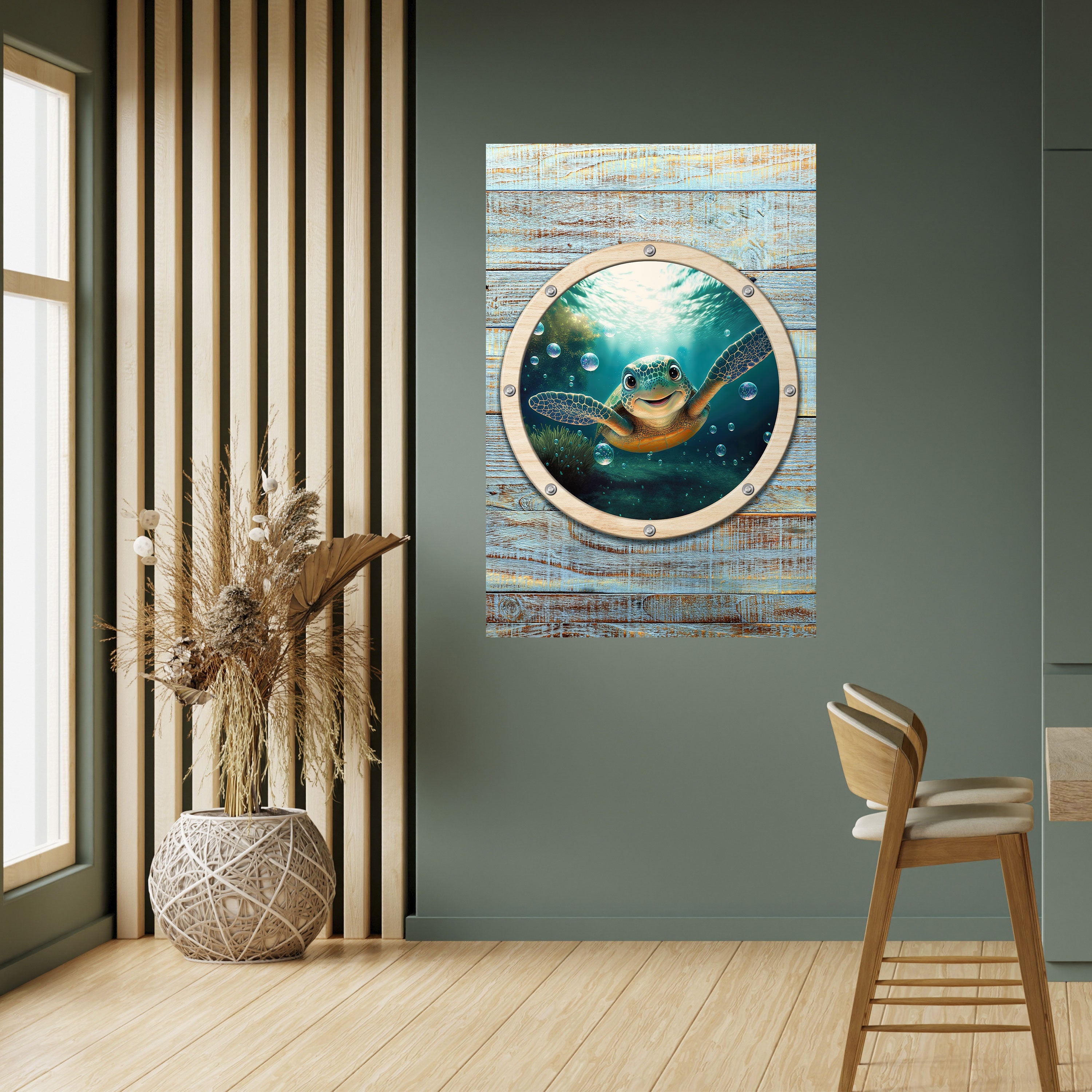SEASIDE JOY Vertikales Poster zum Abziehen und Aufkleben