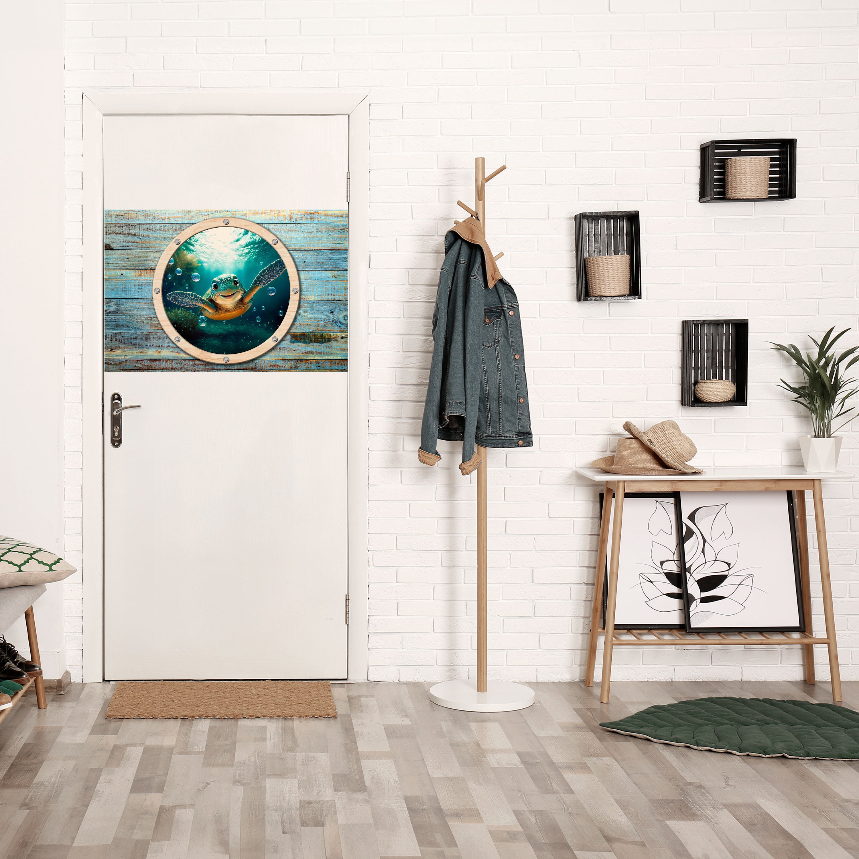 SEASIDE JOY Selbstklebendes Horizontal-Poster