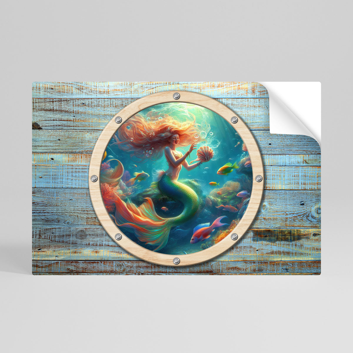 MERMAID DREAMS Selbstklebendes Horizontal-Poster