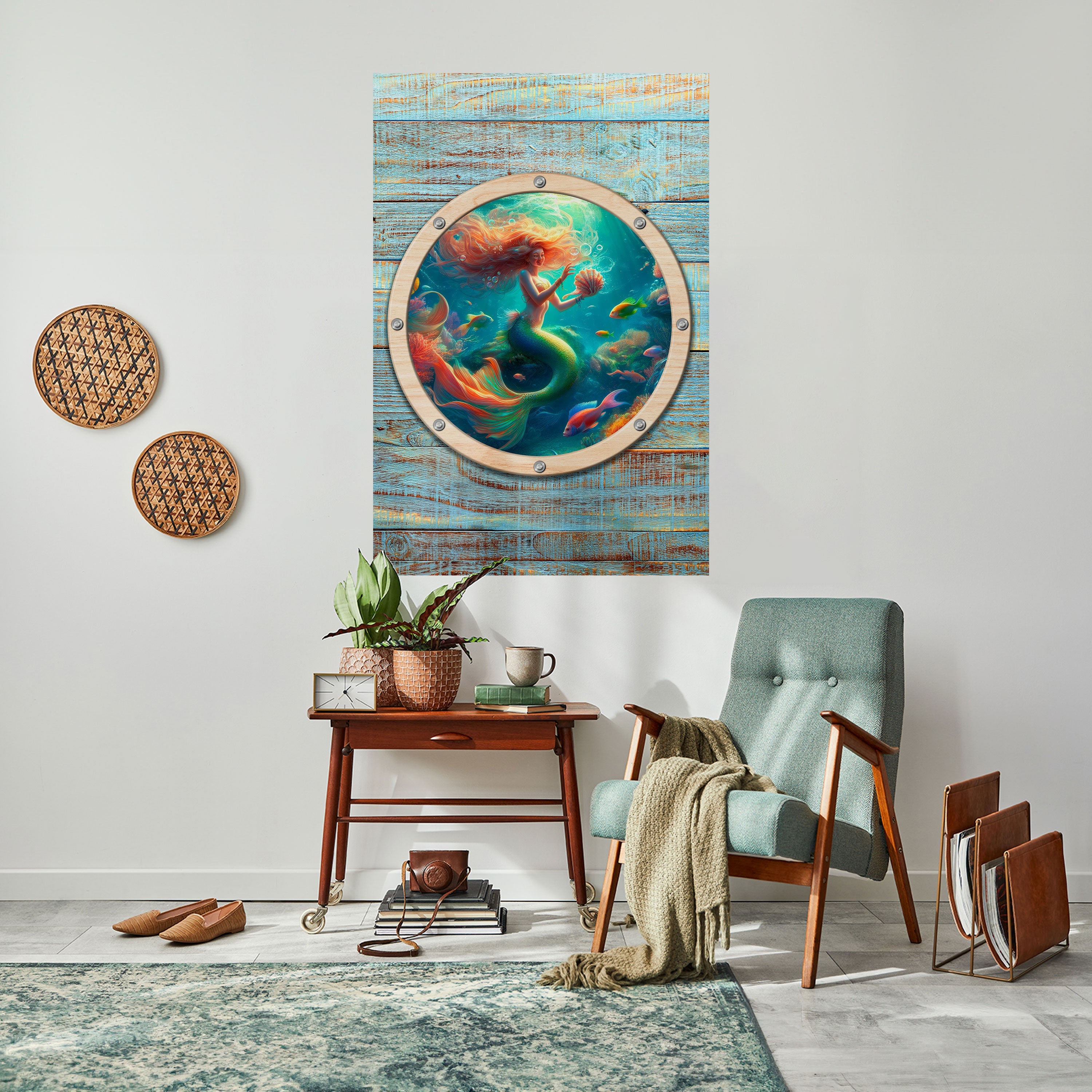 MERMAID DREAMS Vertikales Poster zum Abziehen und Aufkleben