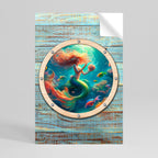 MERMAID DREAMS Selbstklebendes Poster - Hochformat