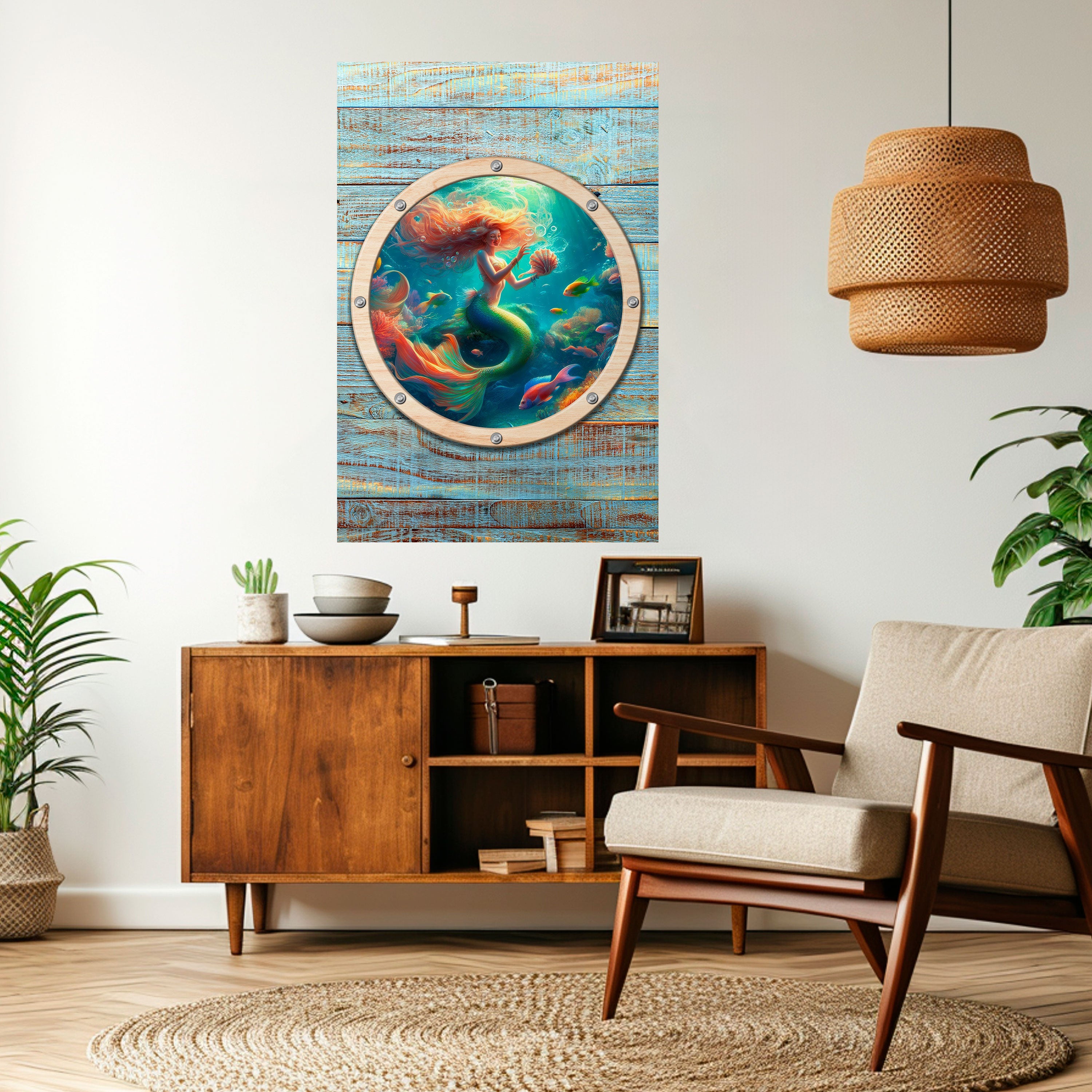 MERMAID DREAMS Vertikales Poster zum Abziehen und Aufkleben