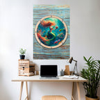 MERMAID DREAMS Selbstklebendes Poster - Hochformat